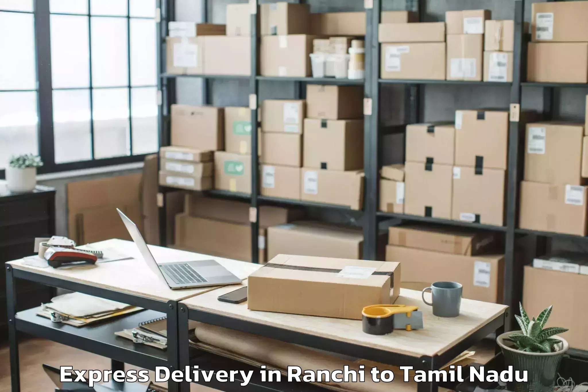 Efficient Ranchi to Thiruthani Express Delivery